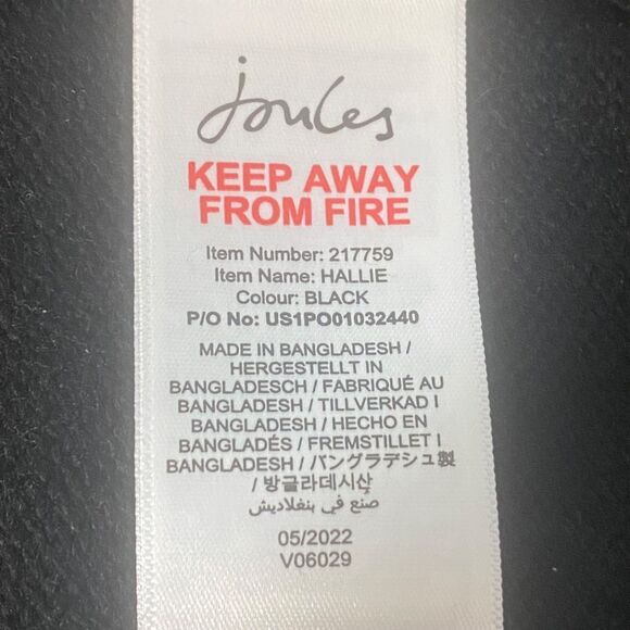 Joules Hallie Black Wool Cashmere Turtleneck Sweater Dress Size 8 - Picture 4 of 14